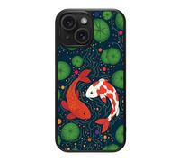 Case Collection for iPhone 15 Case | Japanese Pond Art Oriental | Koi Fish | Designer Glossy Print | 10ft Drop Tested | MagSafe Compatible | Soft Microfibre Lining