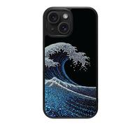 Case Collection for iPhone 15 Case | Japanese Wave Art Ocean | Midnight Tide | Designer Glossy Print | 10ft Drop Tested | MagSafe Compatible | Soft Microfibre Lining