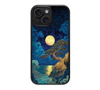 Case Collection for iPhone 15 Case, Ocean Moon - Moonlit Tide | 10ft CoreShock Drop Protection, MagSafe Compatible with 1600g Magnet Hold, Glossy Finish Print, Microfibre Lining, Gift Box