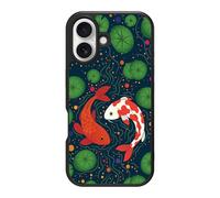 Case Collection for iPhone 16 Plus Case | Japanese Pond Art Oriental | Koi Fish | Designer Glossy Print | 10ft Drop Tested | MagSafe Compatible | Soft Microfibre Lining