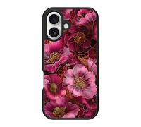 Case Collection for iPhone 16 Plus - Compatible with MagSafe, [CoreShock Military-Grade 10ft Drop Protection] - Slim & Lightweight Designer Cases - Ruby Flora