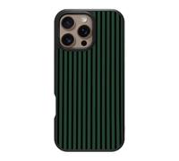 Case Collection for iPhone 16 Pro Max Case | Dark Green Stripe Minimalist | Jungle Rule | Designer Glossy Print | 10ft Drop Tested | MagSafe Compatible | Soft Microfibre Lining