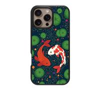 Case Collection for iPhone 16 Pro Max Case | Japanese Pond Art Oriental | Koi Fish | Designer Glossy Print | 10ft Drop Tested | MagSafe Compatible | Soft Microfibre Lining