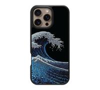 Case Collection for iPhone 16 Pro Max Case, Japanese Wave - Midnight Tide | 10ft CoreShock Drop Protection, MagSafe Compatible with 1600g Magnet Hold, Glossy Finish Print, Microfibre Lining, Gift Box