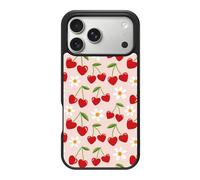 Case Collection for iPhone 17 Pro Case | Cute Red Retro Girly | Love Cherry | Designer Glossy Print | 10ft Drop Tested | MagSafe Compatible | Soft Microfibre Lining
