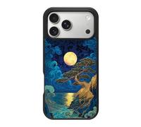 Case Collection for iPhone 17 Pro Case | Dark Blue Ocean Aesthetic | Moonlit Tide | Designer Glossy Print | 10ft Drop Tested | MagSafe Compatible | Soft Microfibre Lining