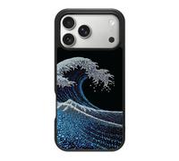 Case Collection for iPhone 17 Pro Case | Japanese Wave Art Ocean | Midnight Tide | Designer Glossy Print | 10ft Drop Tested | MagSafe Compatible | Soft Microfibre Lining