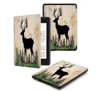 Case Compatible for 6" Kindle Paperwhite 5th/6th/7th Generation 2012/2013/2015,Lightweight Slim Soft PU Case Cover Skin for Paperwhite 5 6 7 Gen,Wood Grain Elk