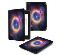 Case Compatible for 6" Kindle Paperwhite 5th/6th/7th Generation 2012/2013/2015,Lightweight Slim Soft PU Case Cover Skin for Paperwhite 5 6 7 Gen Black Circle Starry Sky