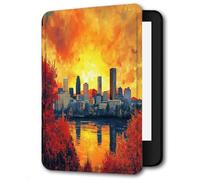 Case Compatible for 6" Kindle Paperwhite 5th/6th/7th Generation 2012/2013/2015,Lightweight Slim Soft PU Case Cover Skin for Paperwhite 5 6 7 Gen,Modern City