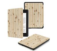 Case Compatible for 6" Kindle Paperwhite 5th/6th/7th Generation 2012/2013/2015,Lightweight Slim Soft PU Case Cover Skin for Paperwhite 5 6 7 Gen White Line Wood Grain