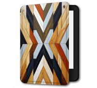 Case Compatible for 6" Kindle Paperwhite 5th/6th/7th Generation 2012/2013/2015,Lightweight Slim Soft PU Case Cover Skin for Paperwhite 5 6 7 Gen,Wood Grain Geometry