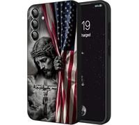 Case Compatible for Samsung Galaxy S26 5G,Precise Cutouts for the Rear Camera and Provides Comprehensive Protection,Soft and Ultra-thin Phone Case, The Christian God Jesus Blessed the American flag