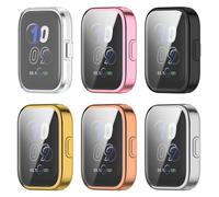 Case Compatible with Amazfit Bip 5 Unity Protective Case, TPU All-Around with Ultra Thin Screen Protector for Amazfit Bip 5 Unity A2324 Accessories (Pack of 6)