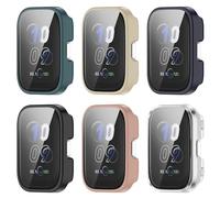 Case Compatible with Amazfit Bip 5 Unity Protective Case, with Scratch-Resistant Screen Protector, Hard PC Protection for Amazfit Bip 5 Unity A2324 Smartwatch Accessories (Pack of 6)