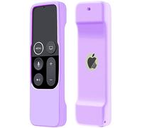 Case Compatible with Apple TV 4K/ 4th Gen Remote Light Weight Anti-Slip Shock Proof Silicone Cover for Controller for Apple TV Siri Remote - White