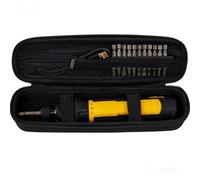 Case Compatible with DEWALT for Skil for VESSEL for CRAFTSMAN Electric Cordless Rechargeable Screwdriver, Storage Organizer for Power Screwdriver Bit Tools Set, Black(Box Only)