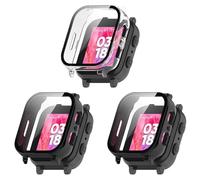 Case Compatible with Gabb Watch 3 Protective Case with Scratch-Resistant Screen Protector, Hard PC Protection for Gabb Watch 3 for Children Smartwatch Accessories (Pack of 3)