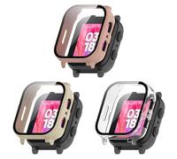 Case Compatible with Gabb Watch 3 Protective Case with Scratch-Resistant Screen Protector, Hard PC Protection for Gabb Watch 3 for Children Smartwatch Accessories (Pack of 3)