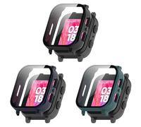 Case Compatible with Gabb Watch 3 Protective Case with Scratch-Resistant Screen Protector, Hard PC Protection for Gabb Watch 3 for Children Smartwatch Accessories (Pack of 3)