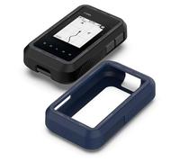 Case Compatible with Garmin eTrex Solar Protective Case, Soft Silicone Protective Case for Garmin eTrex Solar Bicycle Computer Accessories (Black + Blue)