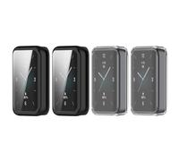 Case Compatible with Honor Band 9 Protective Case, TPU All-Around with Ultra Thin Screen Protector for Honor Band 9 Accessories (Pack of 4)