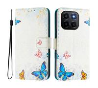 Case Compatible With Honor X6C Case PU Leather Flip Case 3D Creative Pattern Design Protective Cover Stand Wallet Case for Honor X6C,Butterfly House