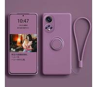 Case Compatible with Huawei Honor 10 Lite, Original Liquid Silicone Magnetic Ring Holder Case, Military Shockproof Protective Cover for Huawei Honor 10 Lite Purple