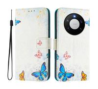 Case Compatible With Huawei Mate 80 Pro Max Cover PU Leather Flip 3D Creative Pattern Design Protective Stand Wallet,Butterfly House