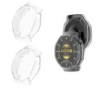 Case Compatible with Huawei Watch GT 6 Pro 46mm with Screen Protector, Flexible TPU Shockproof Scratch Proof Cover Case for Huawei Watch GT 6 Pro 46mm (Z-Clear+Clear)