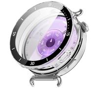 Case Compatible with Huawei Watch GT6 41 mm, PC + Screen Film, with Scale, Scratch-Resistant, All-Inclusive Protective Case (Clear)