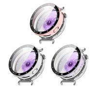 Case Compatible with Huawei Watch GT6 41 mm, PC + Screen Film, with Scale, Scratch-Resistant, All-Inclusive Protective Case (Pack of 3)