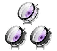 Case Compatible with Huawei Watch GT6 41 mm, PC + Screen Film, with Scale, Scratch-Resistant, All-Inclusive Protective Case (Pack of 3)