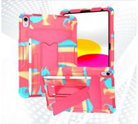Case Compatible with iPad 11th Gen A16 11 Inch 2025 Released,with Kickstand Three-Layer Hybrid Full Body Case Rugged Shock-Proof Fall Protection Cover zy (RAINBOW ROSE)
