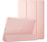 Case Compatible with iPad 9th/8th/7th Generation, 10.2" 2021/2020/2019, Ultra Thin Lightweight Case, Translucent Frosted Back Cover, Auto Wake/Sleep, Rose Gold