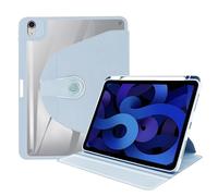 Case Compatible with iPad Mini4/5 7.9 inch,360° Rotating Stand Smart Tablet Cover,Hard PC Back Shell Slim Hard Shell Folio Cover,Auto Sleep/Wake Tablet Case ZY (WHITE ICE)