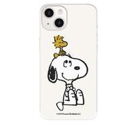 Case Compatible with iPhone 15 Official Peanuts Woodstock and Snoopy to Protect Your Mobile Phone, Transparent Silicone Case with Official Snoopy License