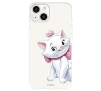 Case Compatible with iPhone 15 Plus Official Disney Marie to Protect Your Mobile Phone. Transparent Silicone Flexible Case with Official Licensed Aristocats