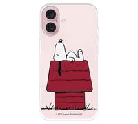 Case Compatible with iPhone 16 Official Peanuts Snoopy Home to Protect Your Mobile Phone, Transparent Silicone Case with Official Snoopy License