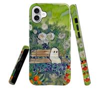 Case Compatible with iPhone 16,Scratch Resistant Hybrid 2-Layer Hard Shell Bright Phone Case,Lonely Ghosts in The Garden
