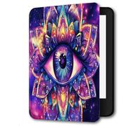 Case Compatible with Kindle 10th Generation 2019 (MODEL:J9G29R),Smart Auto Wake Sleep PU Leather Case Cover Compatible with Kindle 10th Gen 2019 Release,Eye Mandala