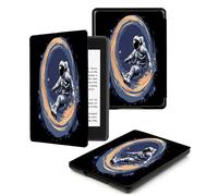 Case Compatible with Kindle 10th Generation 2019 (MODEL:J9G29R), Smart Auto Wake Sleep PU Leather Case Cover Compatible with Kindle 10th Gen 2019 Release,Blue Star Astronaut