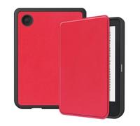 Case Compatible with Kobo Clara Colour N367 BW 2E, 6 Inch | PU Hybrid Cover, Soft TPU Shell PU Exterior, Auto Wake/Sleep, Full-Body Protection(Red,Clara Colour)
