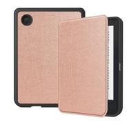 Case Compatible with Kobo Clara Colour N367 BW 2E, 6 Inch | PU Hybrid Cover, Soft TPU Shell PU Exterior, Auto Wake/Sleep, Full-Body Protection(Rose Gold,Clara 2E)
