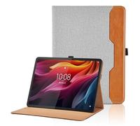 Case Compatible with Lenovo Tab K11 Plus/Lenovo Tab M11 Plus 11.45 Inch PU Tablet Case with Pocket and Pen Holder, Multi-Angle Flip Wallet Case with Stand Function (Gray)