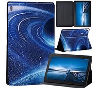 Case Compatible with Lenovo Tab M10 HD 2nd Gen 10.1 Inch TB-X306X/TB-X306F, Ultra Thin Case with Stand Function Auto Sleep Wake Up Function Slim PU Protective Case (blue planet)