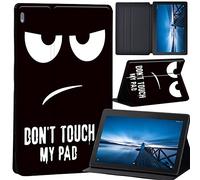 Case Compatible with Lenovo Tab M10 HD 2nd Gen 10.1 Inch TB-X306X/TB-X306F, Ultra Thin Case with Stand Function Auto Sleep Wake Up Function Slim PU Protective Case (don't touch my pad)