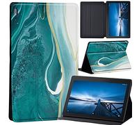 Case Compatible with Lenovo Tab M10 HD 2nd Gen 10.1 Inch TB-X306X/TB-X306F, Ultra Thin Case with Stand Function Auto Sleep Wake Up Function Slim PU Protective Case (emerald green)