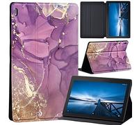 Case Compatible with Lenovo Tab M10 HD 2nd Gen 10.1 Inch TB-X306X/TB-X306F, Ultra Thin Case with Stand Function Auto Sleep Wake Up Function Slim PU Protective Case (purple color)