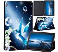Case Compatible with Lenovo Tab M10 HD 2nd Gen 10.1 Inch TB-X306X/TB-X306F, Ultra Thin Case with Stand Function Auto Sleep Wake Up Function Slim PU Protective Case (hummingbird)